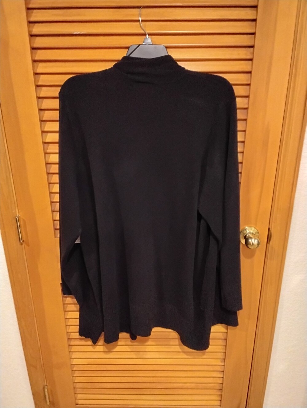NWT Black Extra-Soft Open Cardigan Sweater 3X - Picture 3 of 3